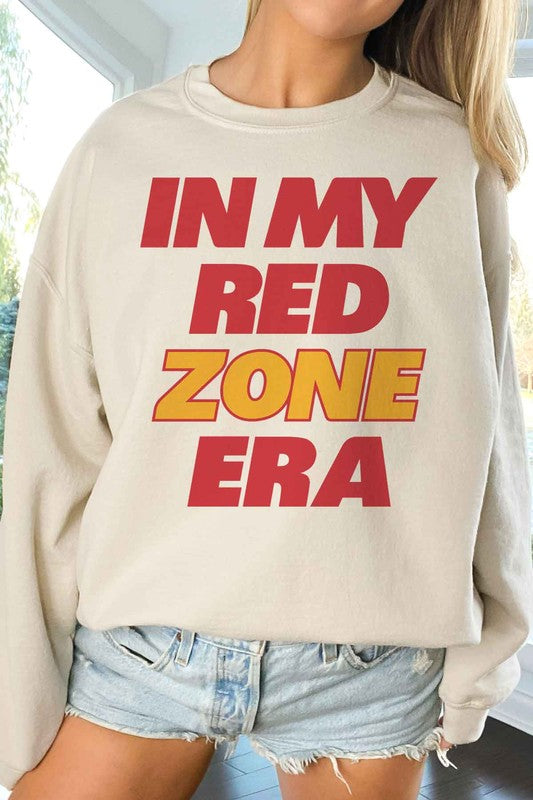 IN MY RED ZONE ERA FOOTBALL OVERSIZED SWEATSHIRT