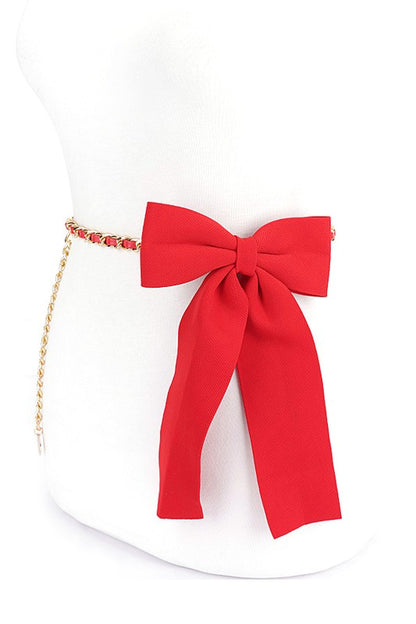 Large Bow Tie Fashion Chain Belt