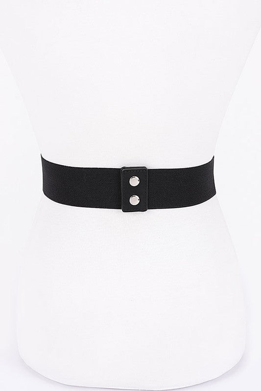 Rhinestone Bow Tie Elastic Fashion Belt