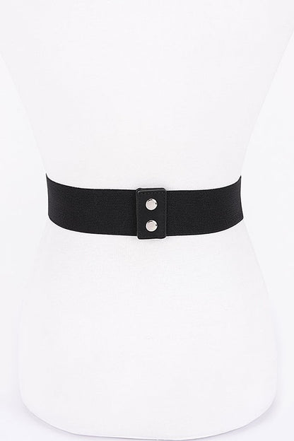 Rhinestone Bow Tie Elastic Fashion Belt