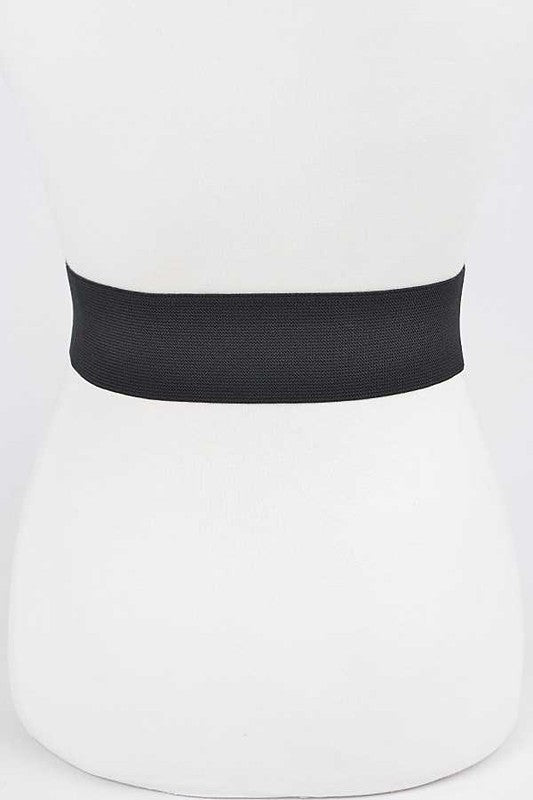 Crystal Accent Bow Tie Stretch Belt