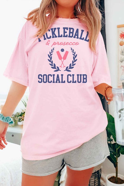 PICKLEBALL AND PROSECCO GRAPHIC TEE