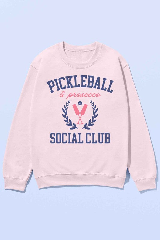 PICKLEBALL AND PROSECCO OVERSIZED SWEATSHIRT