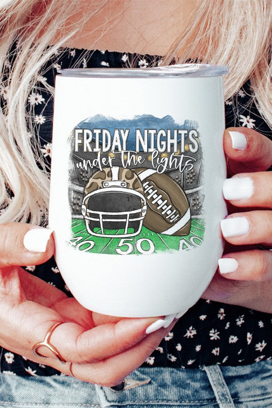 Fright Nights Under Lights Leopard Helmet Wine Cup