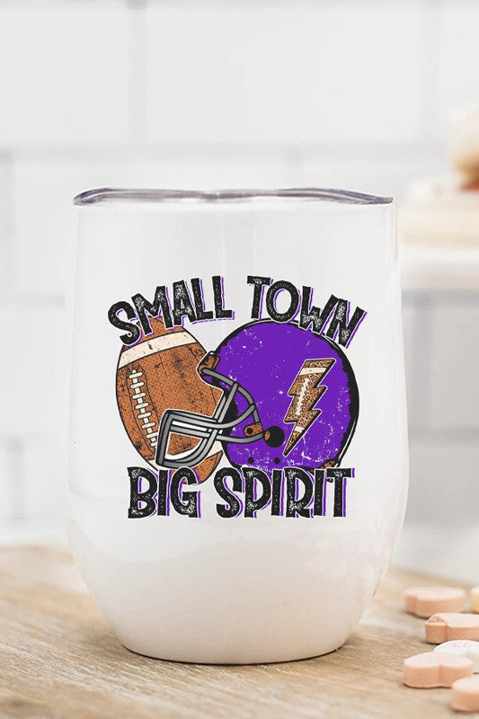 Game Day Purple Helmet Big Spirit Wine Cup