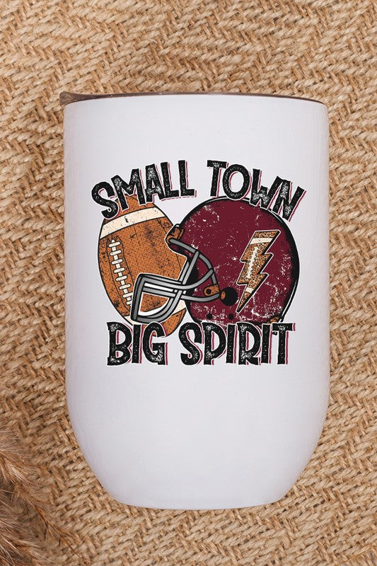 Game Day Maroon Helmet Big Spirit Wine Cup