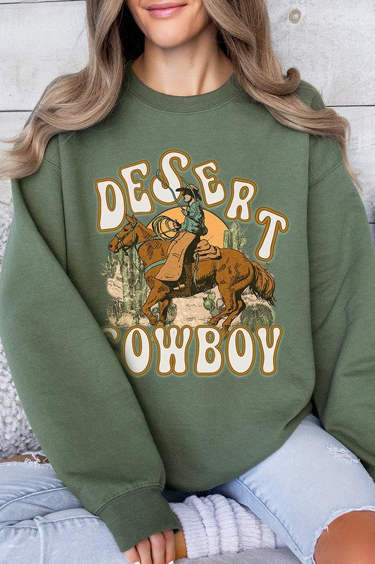 Desert Cowboy Graphic Fleece Sweatshirts