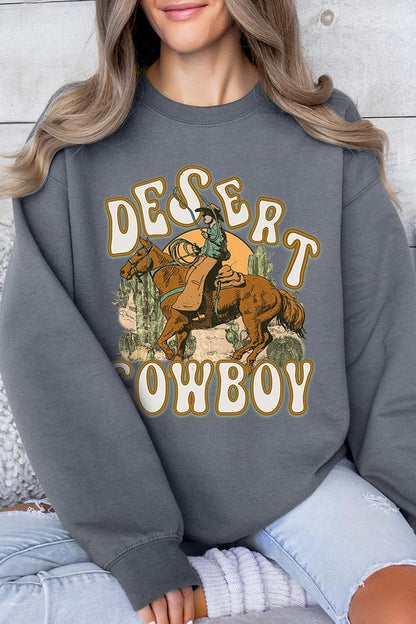 Desert Cowboy Graphic Fleece Sweatshirts