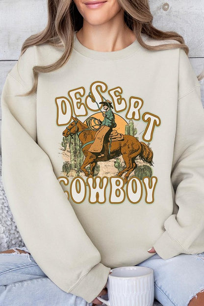 Desert Cowboy Graphic Fleece Sweatshirts