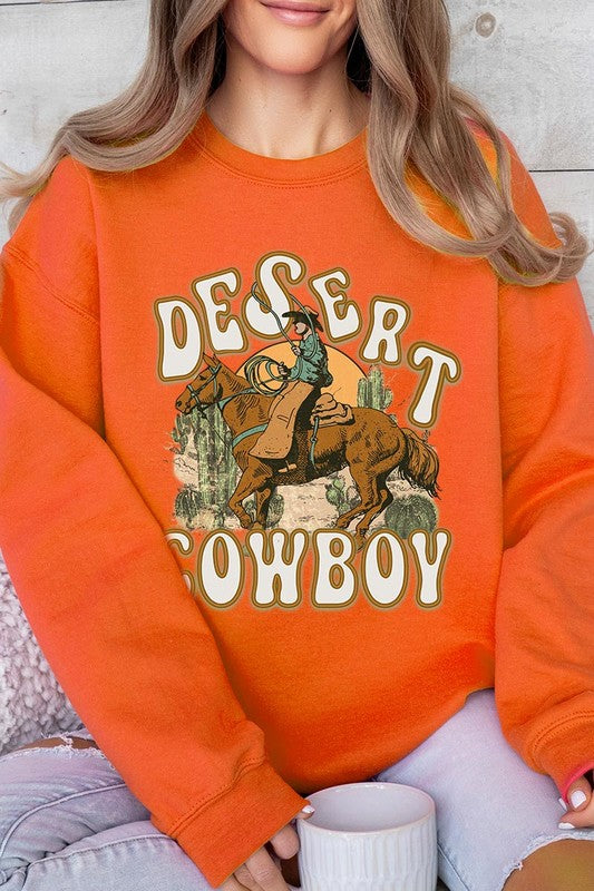 Desert Cowboy Graphic Fleece Sweatshirts