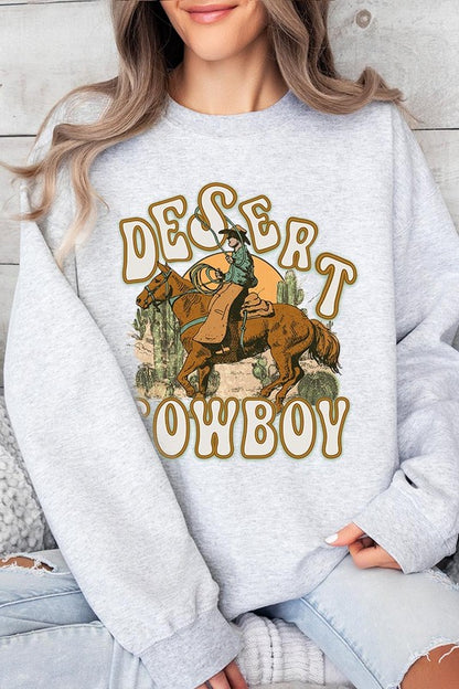 Desert Cowboy Graphic Fleece Sweatshirts