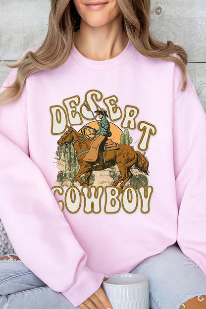 Desert Cowboy Graphic Fleece Sweatshirts