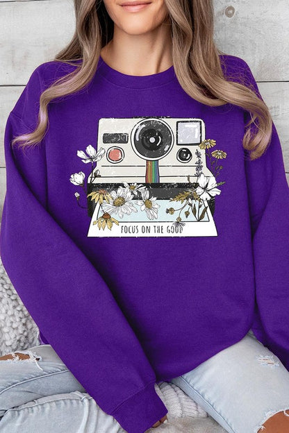 Focus On The Good Graphic Fleece Sweatshirts