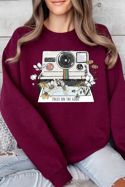 Focus On The Good Graphic Fleece Sweatshirts