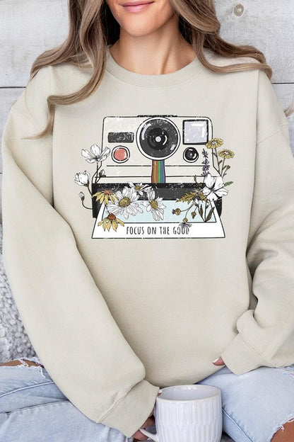 Focus On The Good Graphic Fleece Sweatshirts