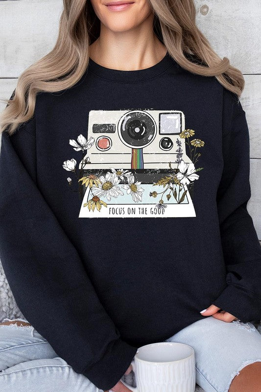 Focus On The Good Graphic Fleece Sweatshirts