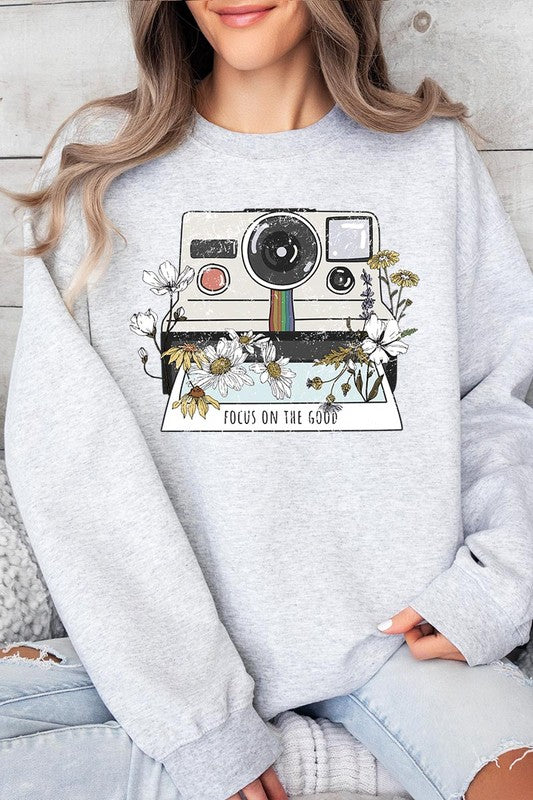 Focus On The Good Graphic Fleece Sweatshirts