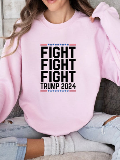 Fight Fight Fight Trump 2024 Graphic Sweatshirt