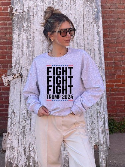 Fight Fight Fight Trump 2024 Graphic Sweatshirt