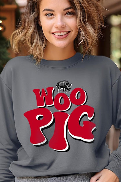 Woo Pig Arkansas Graphic Fleece Sweatshirts