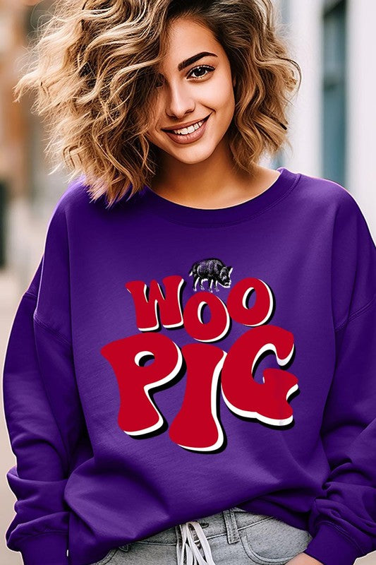 Woo Pig Arkansas Graphic Fleece Sweatshirts