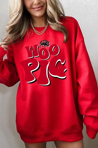 Woo Pig Arkansas Graphic Fleece Sweatshirts