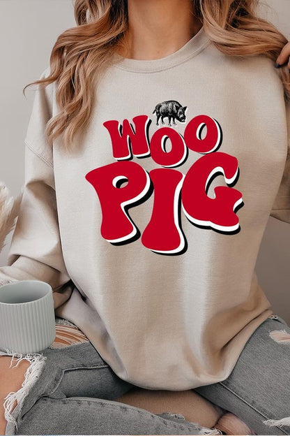 Woo Pig Arkansas Graphic Fleece Sweatshirts