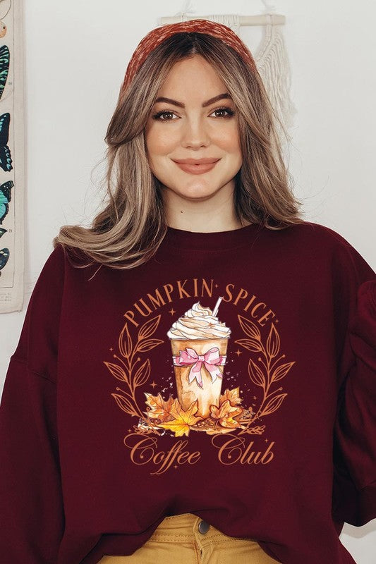 Pumpkin Spice Coffee Club Graphic Sweatshirts