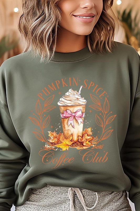 Pumpkin Spice Coffee Club Graphic Sweatshirts