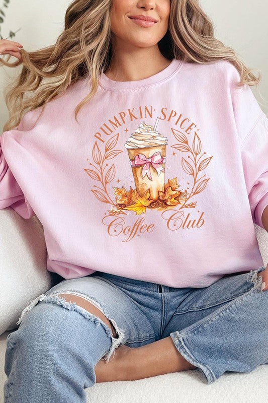 Pumpkin Spice Coffee Club Graphic Sweatshirts