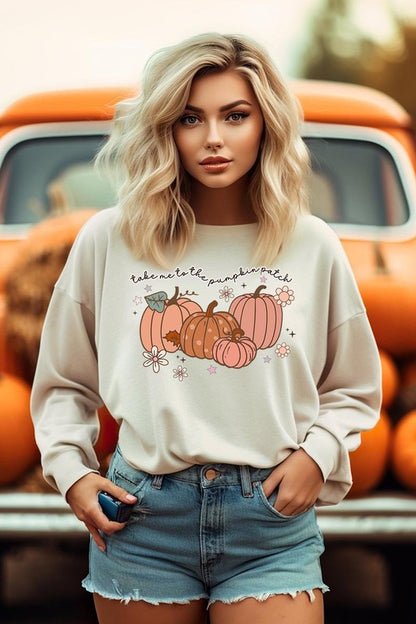 Take Me To The Pumpkin Patch Graphic Sweatshirts