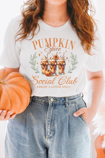 Fall Pumpkin Spice Social Club Graphic Tee