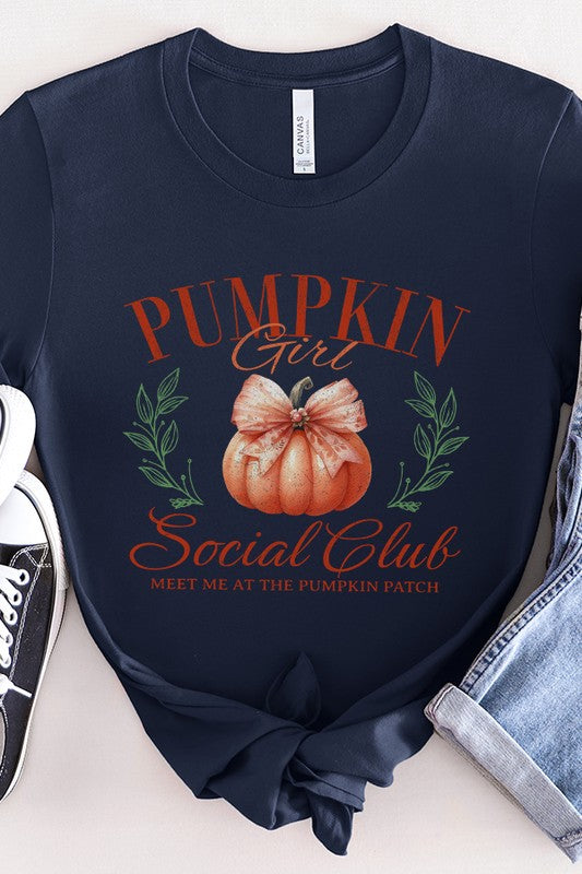 Fall Pumpkins Girl Social Club Graphic Tee