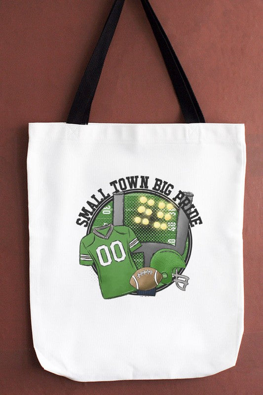 GameDay Green Jersey Small Town Tote Bag