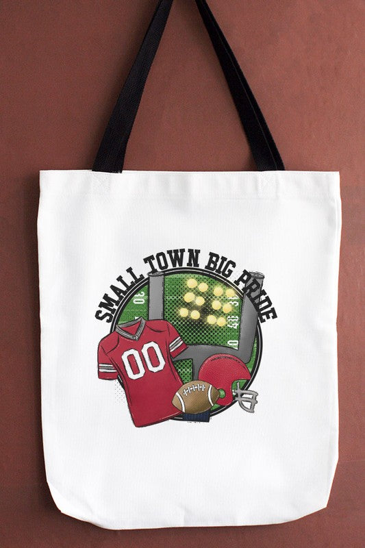 GameDay Red Jersey Small Town Tote Bag