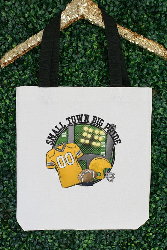 GameDay Yellow Jersey Small Town Tote Bag