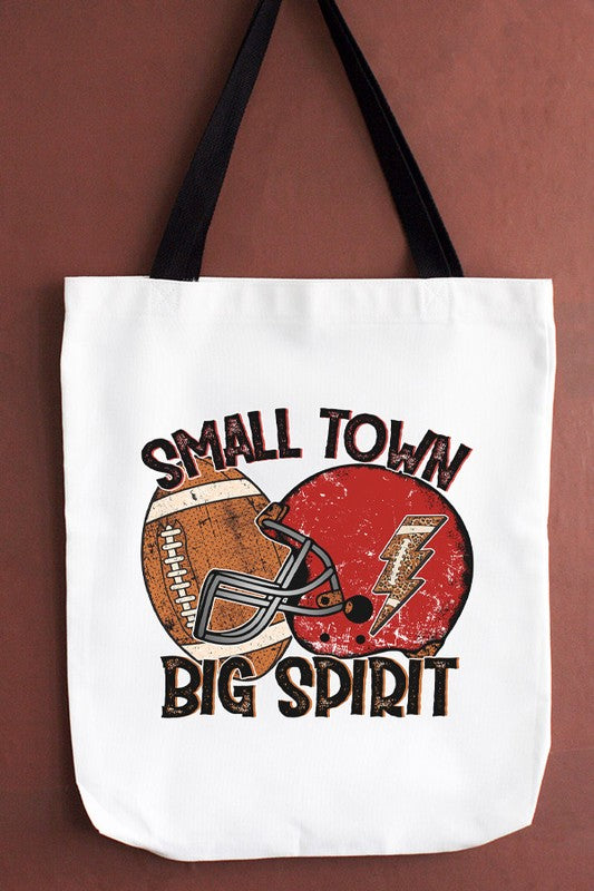 GameDay Red Football Helmet Big Spirit Tote Bag