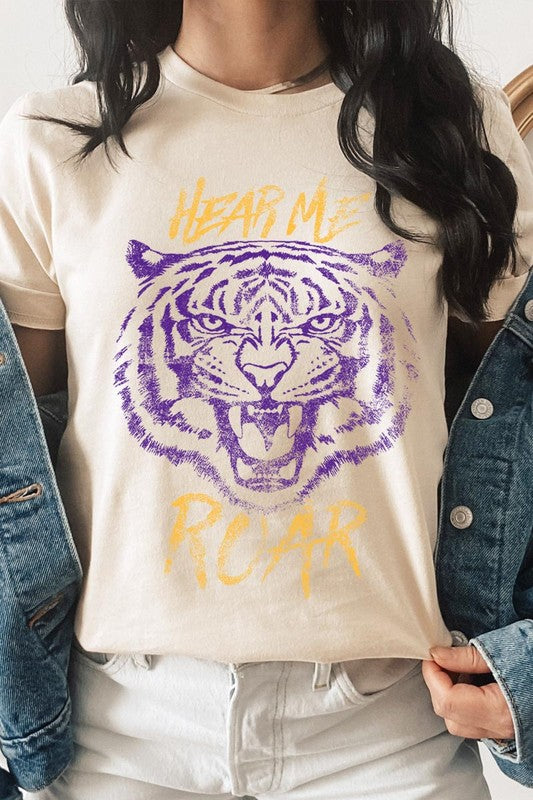 Hear Me Roar Tiger Graphic Tee