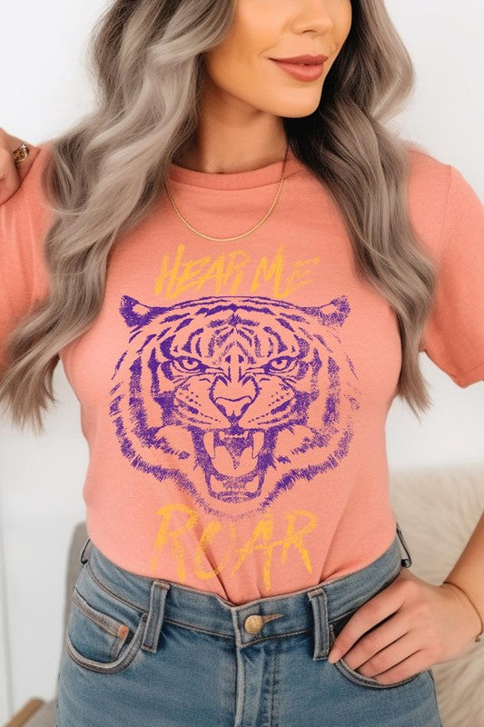 Hear Me Roar Tiger Graphic Tee