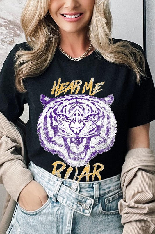 Hear Me Roar Tiger Graphic Tee