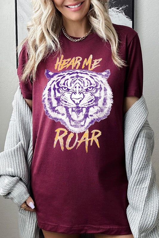 Hear Me Roar Tiger Graphic Tee