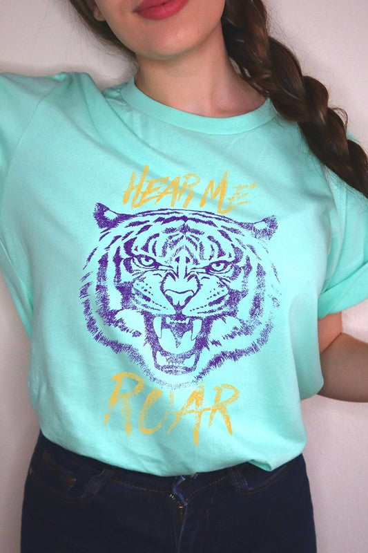 Hear Me Roar Tiger Graphic Tee