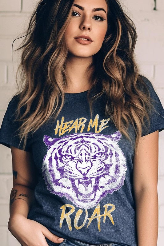 Hear Me Roar Tiger Graphic Tee