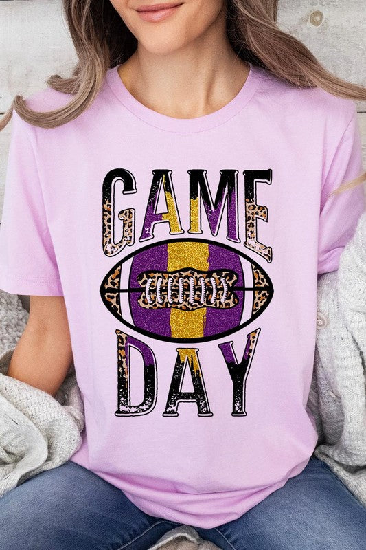 Game Day with Football Graphic Tee