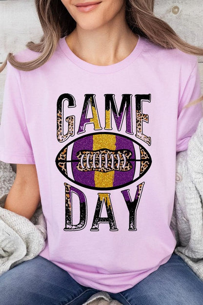 Game Day with Football Graphic Tee