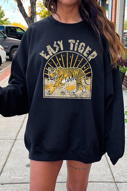 Easy Tiger Graphic Fleece Sweatshirts