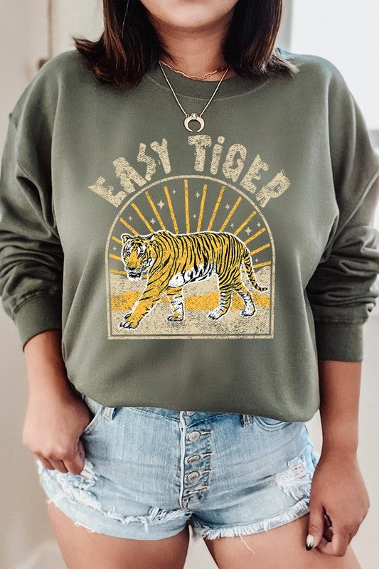 Easy Tiger Graphic Fleece Sweatshirts