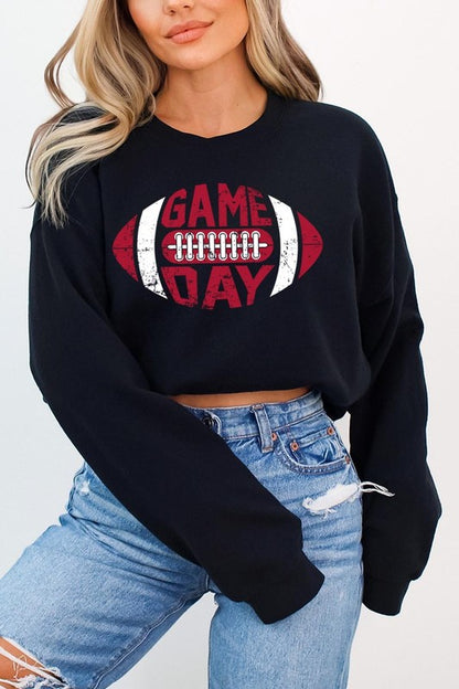 Game Day Football  Graphic Fleece Sweatshirts