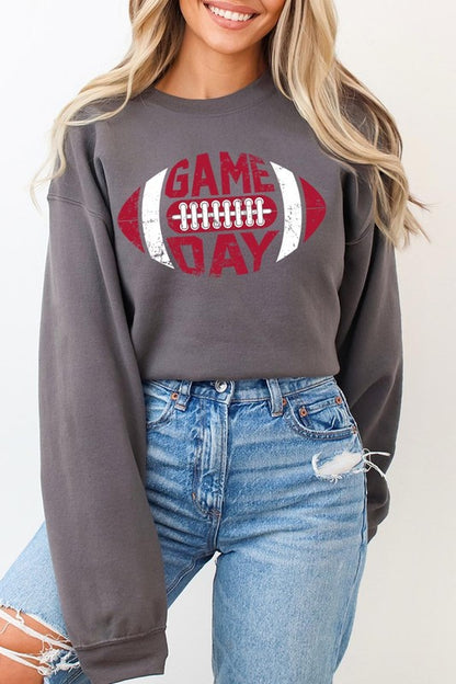 Game Day Football  Graphic Fleece Sweatshirts