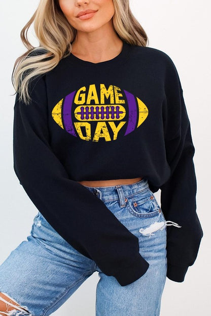 Game Day Football Graphic Fleece Sweatshirts